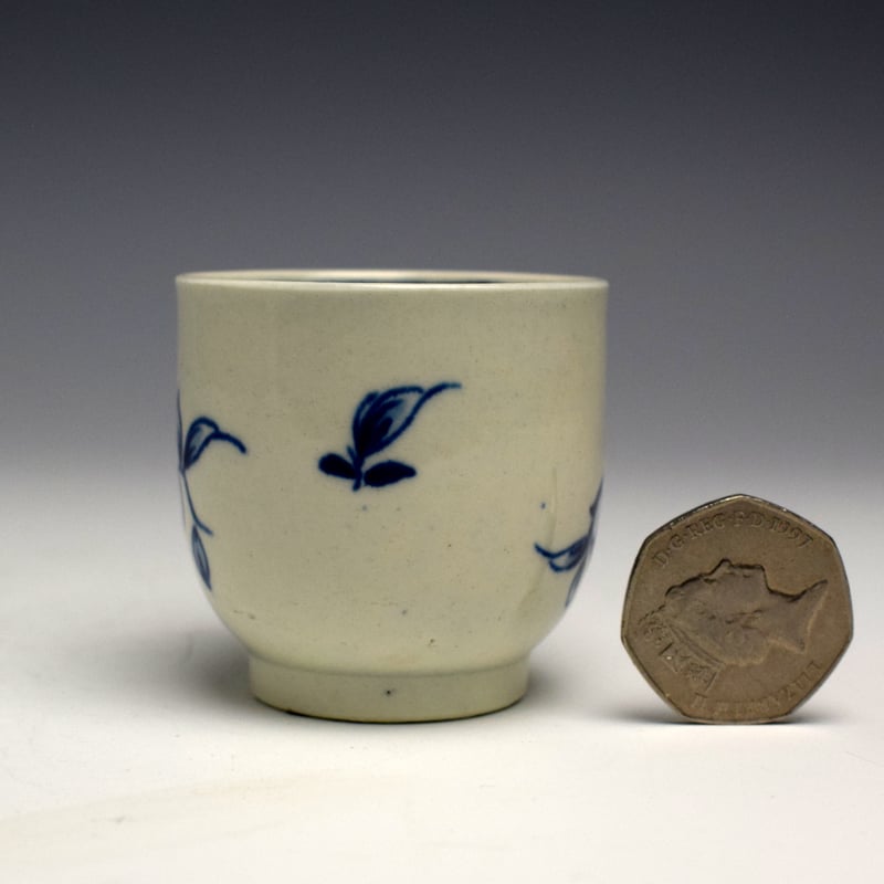 Worcester Rose Pattern Miniature Sucrier c1770 (3)