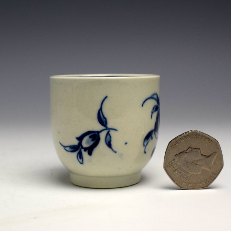 Worcester Rose Pattern Miniature Sucrier c1770 (4)