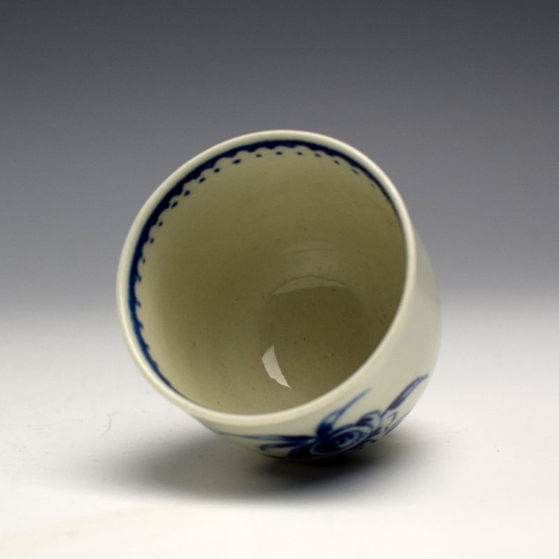 Worcester Rose Pattern Miniature Sucrier c1770 (5)