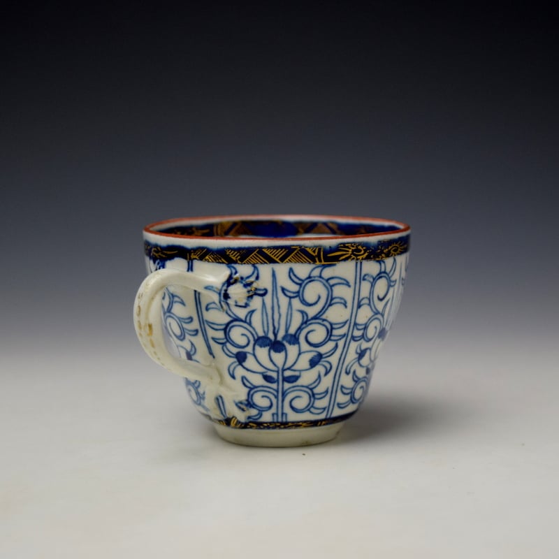 Worcester Royal Lily Pattern Teacup and Saucer c1780 (5)