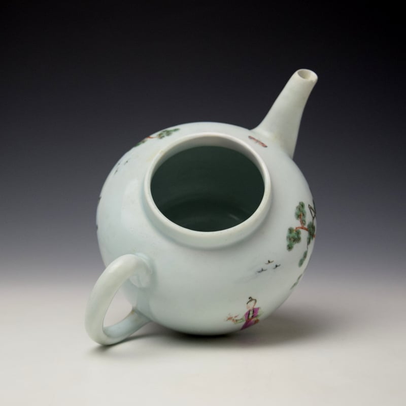 Worcester Snake in a Basket Pattern Teapot and Cover c1754-56 (6)
