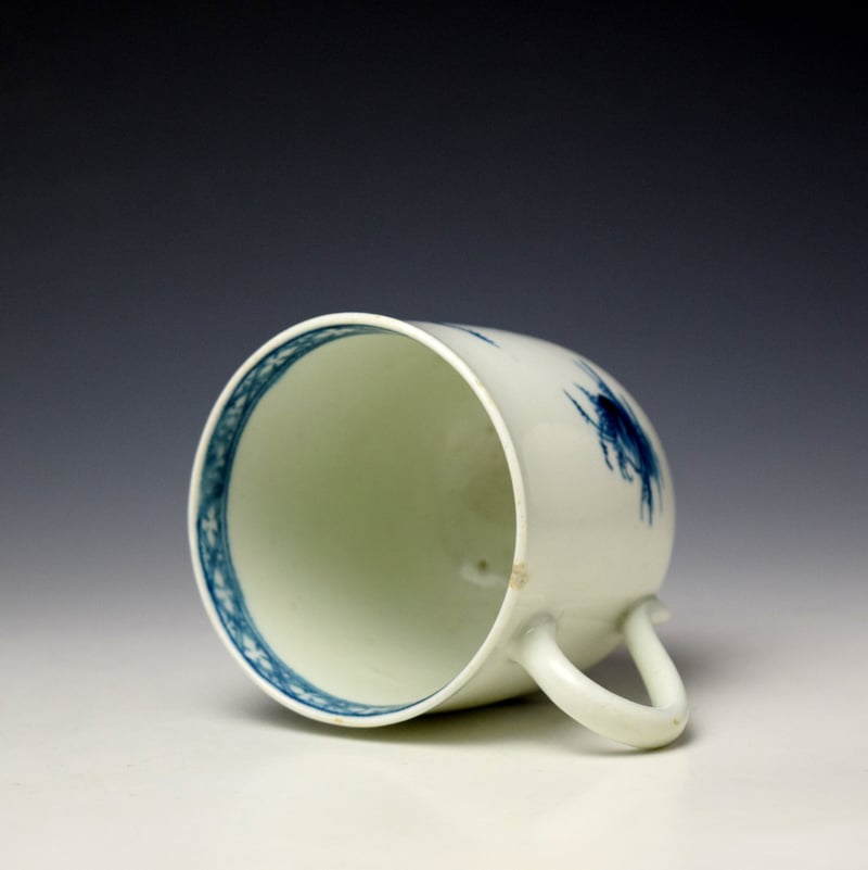 Worcester Solid Fence Pavilion Pattern Chocolate Cup c1760 (7)