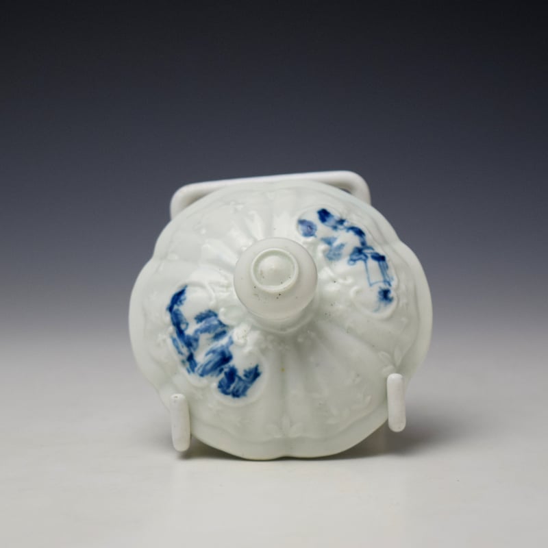 Worcester The Indian Fisherman Pattern Teapot c1754 (11)