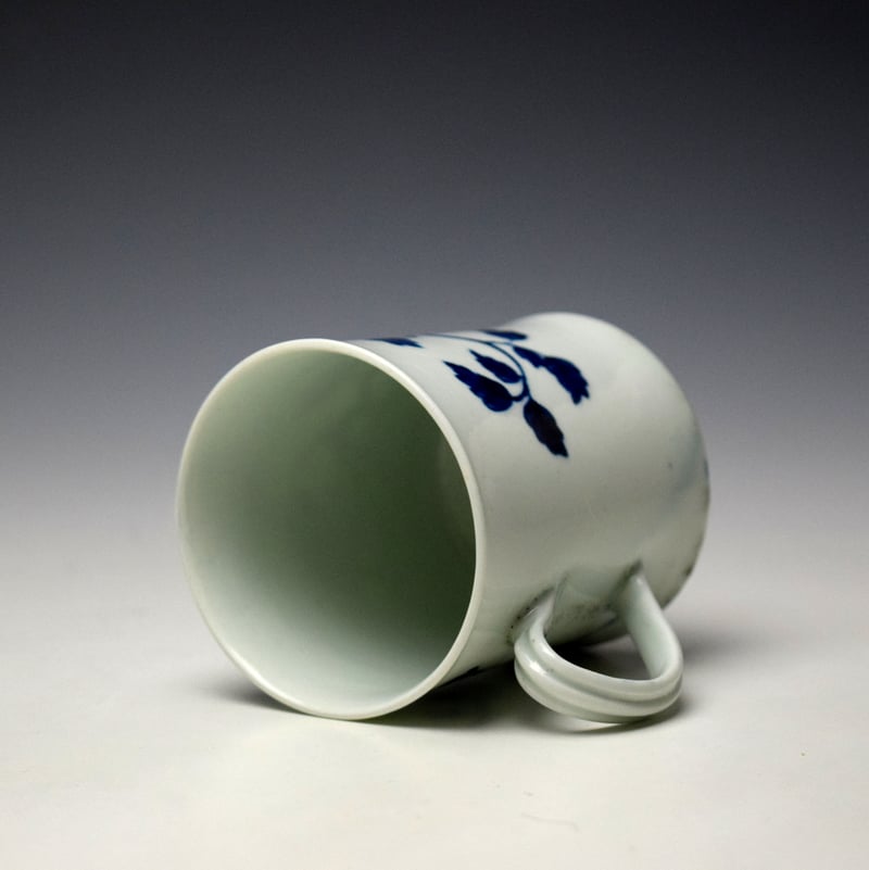 Worcester The Nesting Crane Pattern Small Mug c1758 (6)