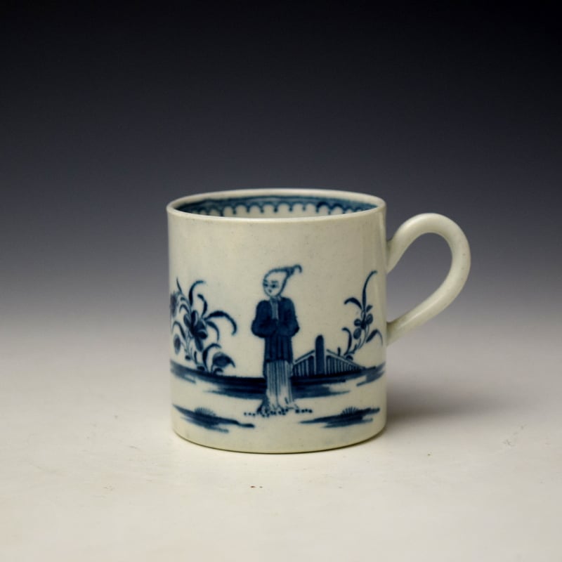 The Waiting Chinaman Pattern Coffee Can c1770-75