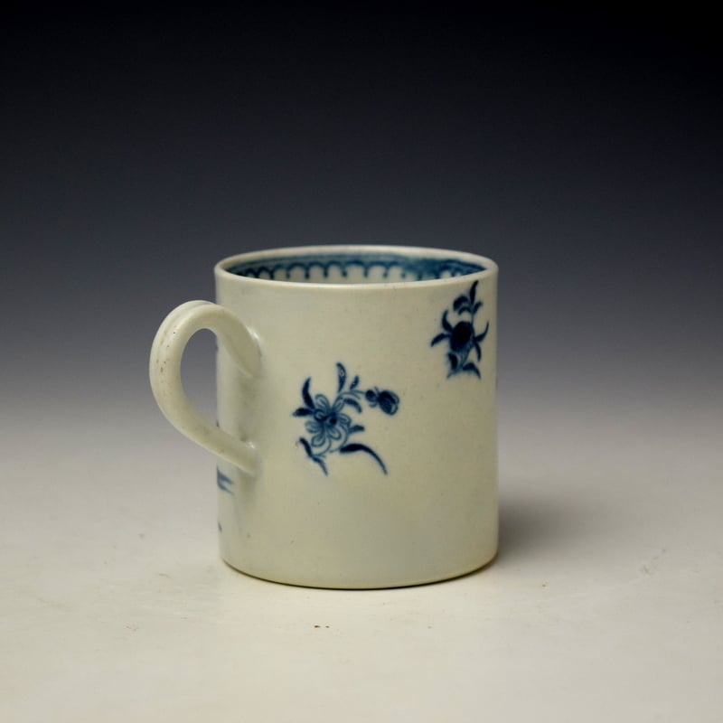 Worcester The Waiting Chinaman Pattern Coffee Can c1770 (3)