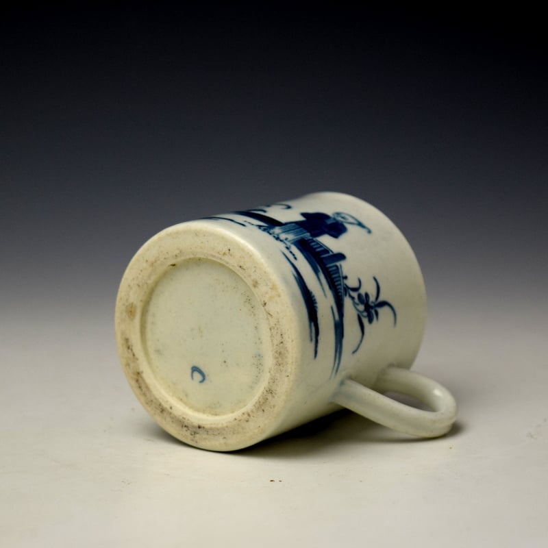 Worcester The Waiting Chinaman Pattern Coffee Can c1770 (5)