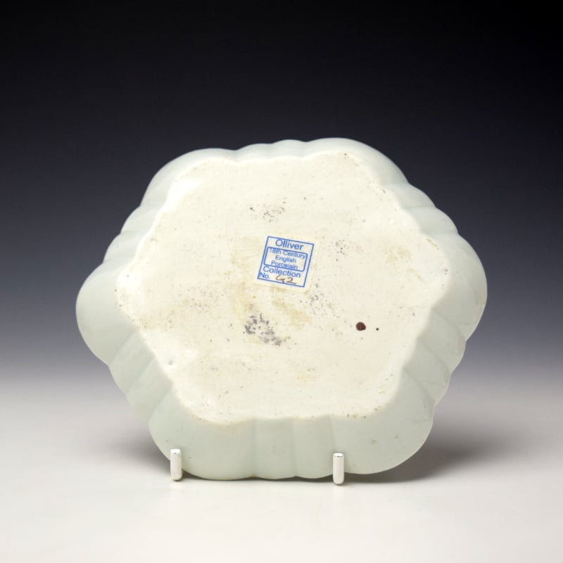Worcester Three Musicians Pattern Teapot Cover and Stand c1756-65 (12)