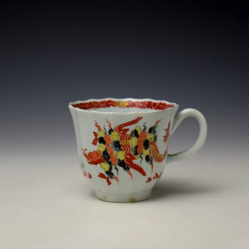Two Crab Pattern Coffee Cup c1758-62