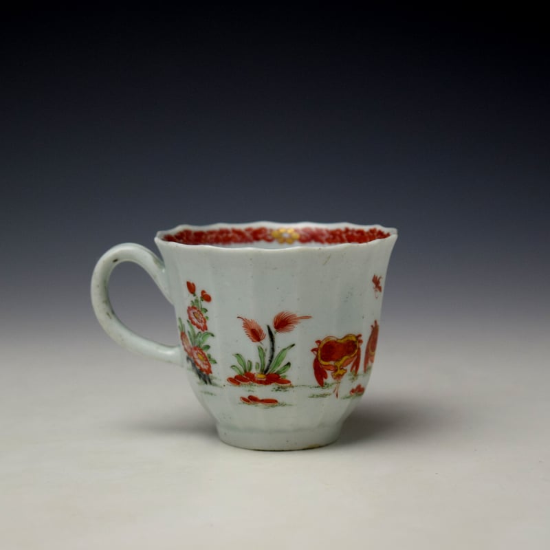 Worcester Two Crab Pattern Coffee Cup c1760 (3)