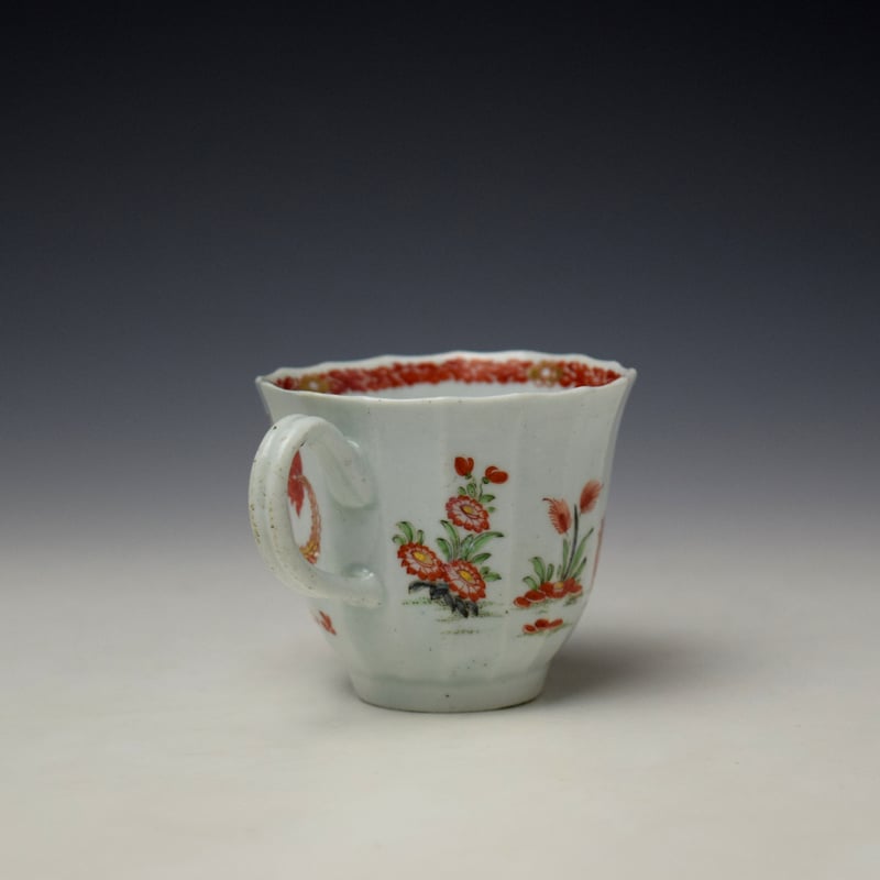 Worcester Two Crab Pattern Coffee Cup c1760 (4)