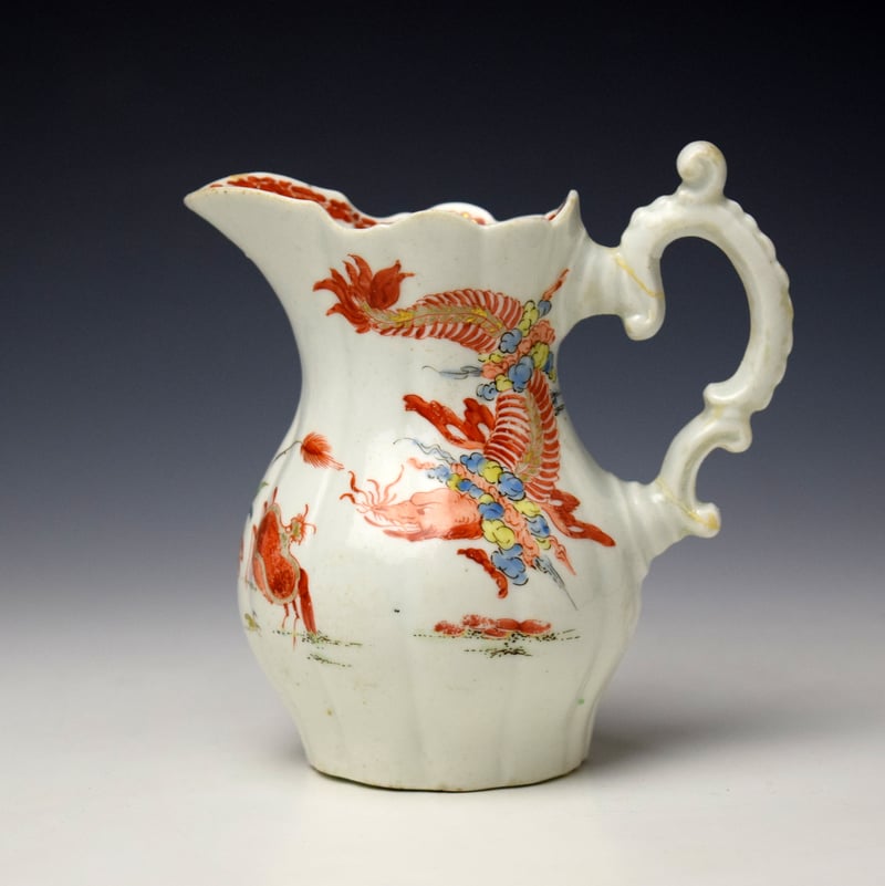 Very Rare Two Crab Pattern Cream Jug c1753-55
