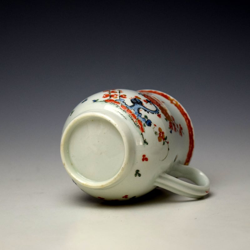 Worcester Two Quail Pattern Small Bell Shape Mug c1765-70 (8)