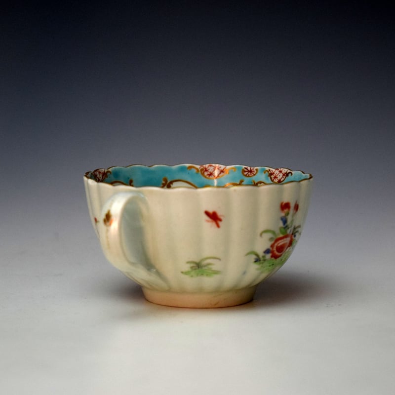 Worcester Two Quail Pattern Trio c1768-72 (5)
