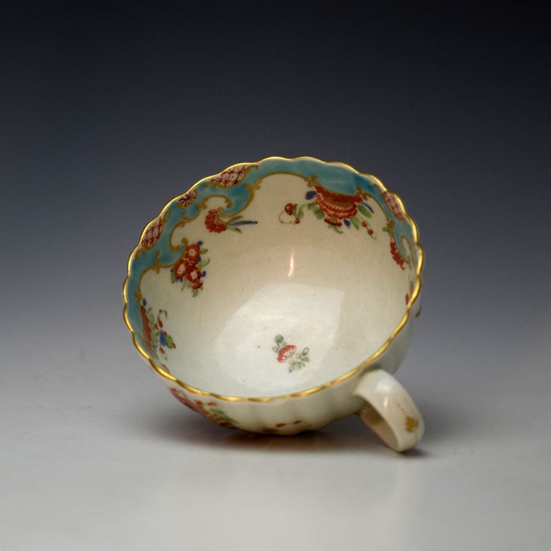 Worcester Two Quail Pattern Trio c1768-72 (6)