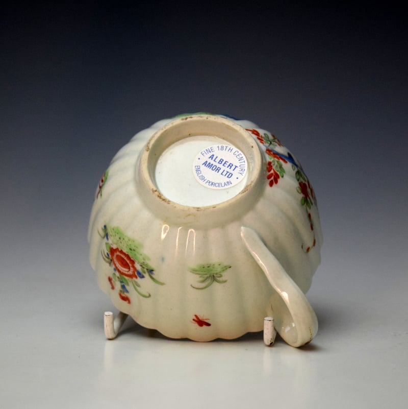 Worcester Two Quail Pattern Trio c1768-72 (7)