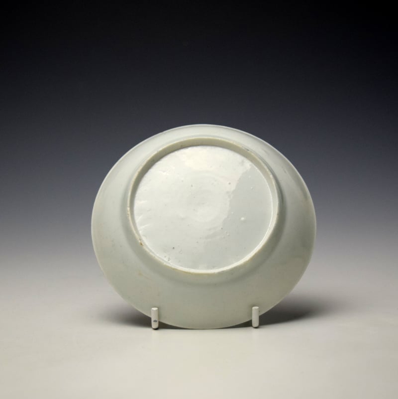 Worcester Two Swan Precipice Pattern Teabowl and Saucer c1757-60 (10)