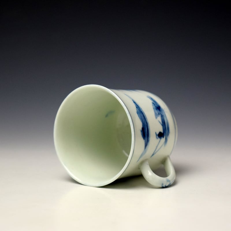 Worcester Union Jack House Pattern Coffee Cup c1752 (6)