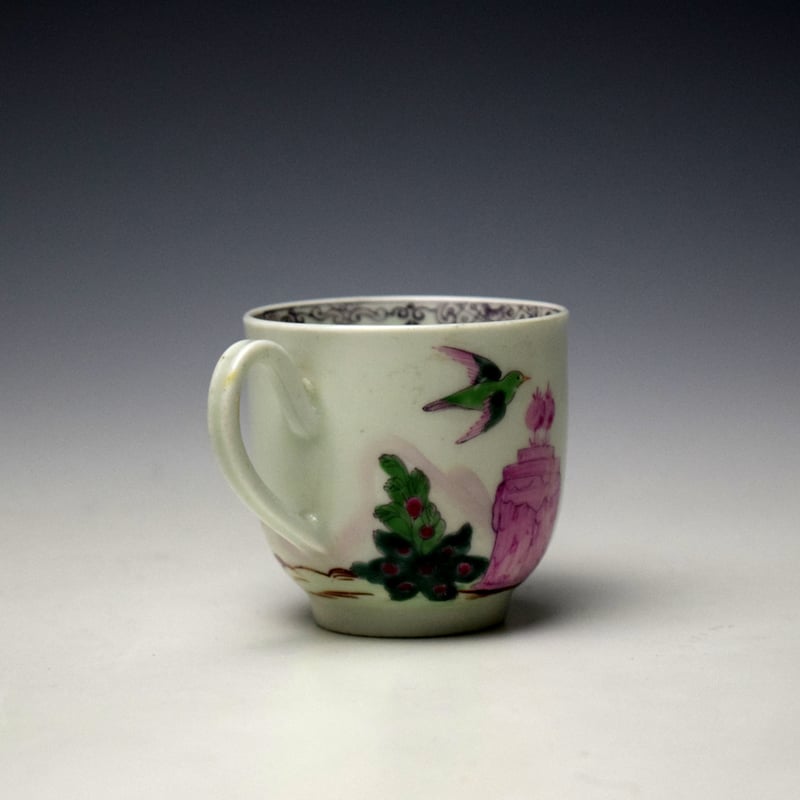 Worcester Valentine Pattern Coffee Cup c1768-72 (4)