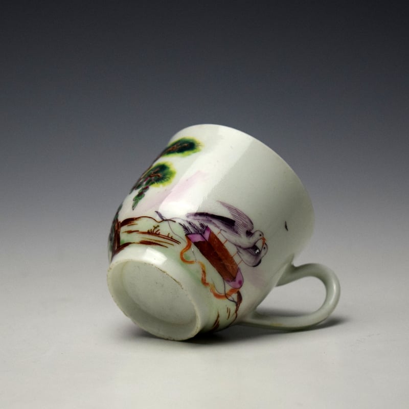 Worcester Valentine Pattern Coffee Cup c1768-72 (6)