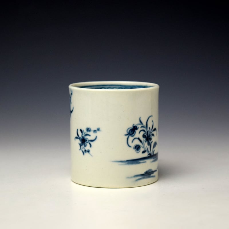 Worcester Waiting Chinaman Pattern Coffee Can c1770-75 (2)