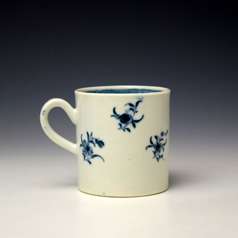 Worcester Waiting Chinaman Pattern Coffee Can c1770-75 (3)