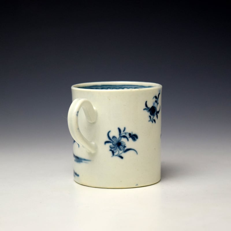 Worcester Waiting Chinaman Pattern Coffee Can c1770-75 (4)