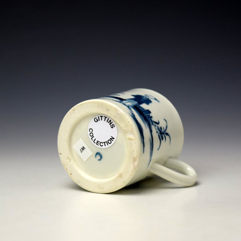 Worcester Waiting Chinaman Pattern Coffee Can c1770-75 (6)