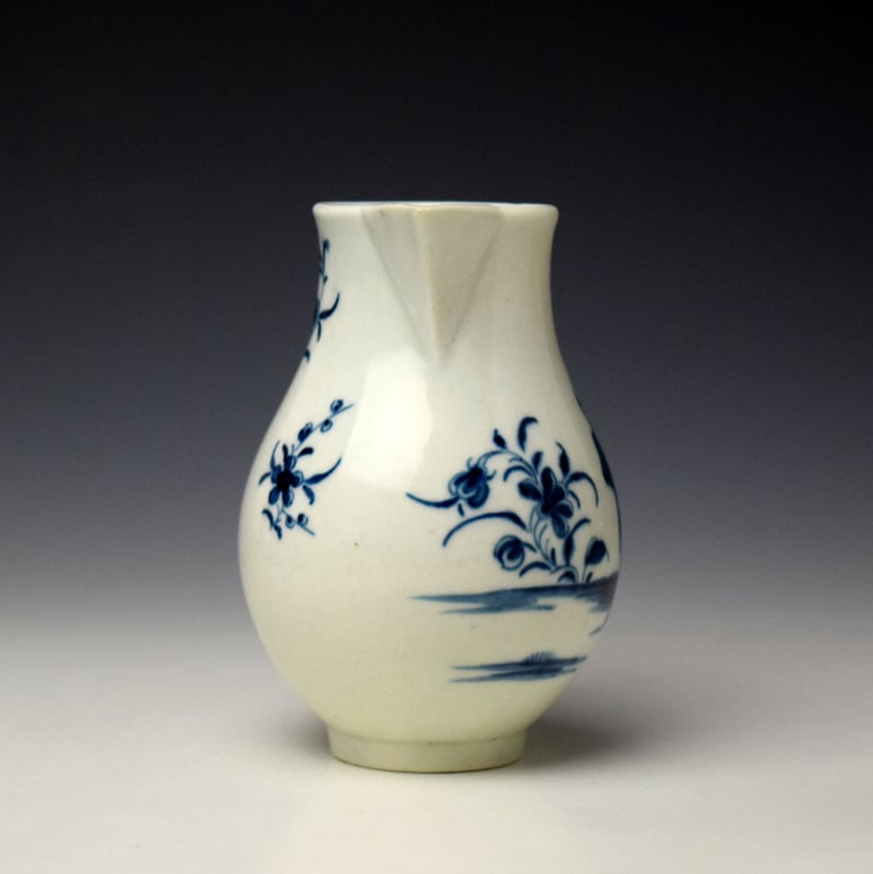 Worcester Waiting Chinaman Pattern Sparrow Beak Jug c1770-75 (2)