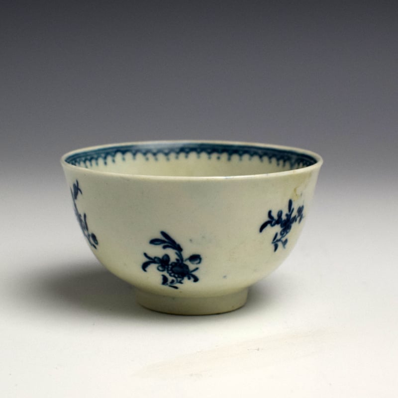 Worcester Waiting Chinaman Pattern Tea Bowl c1770-75 (2)
