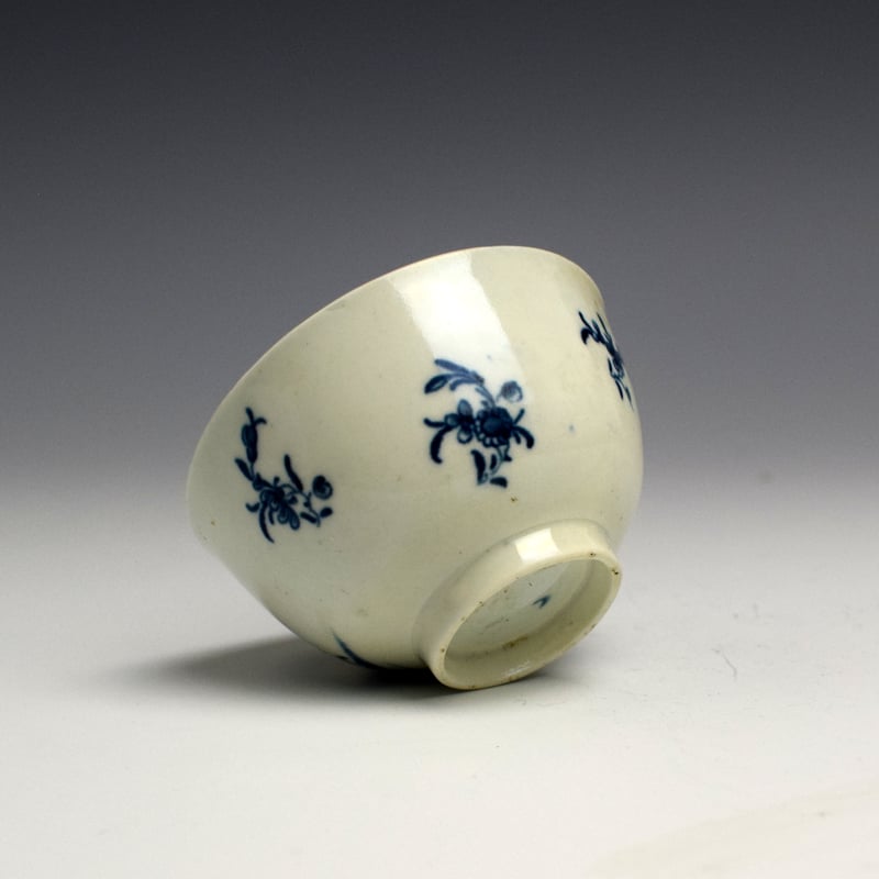 Worcester Waiting Chinaman Pattern Tea Bowl c1770-75 (4)