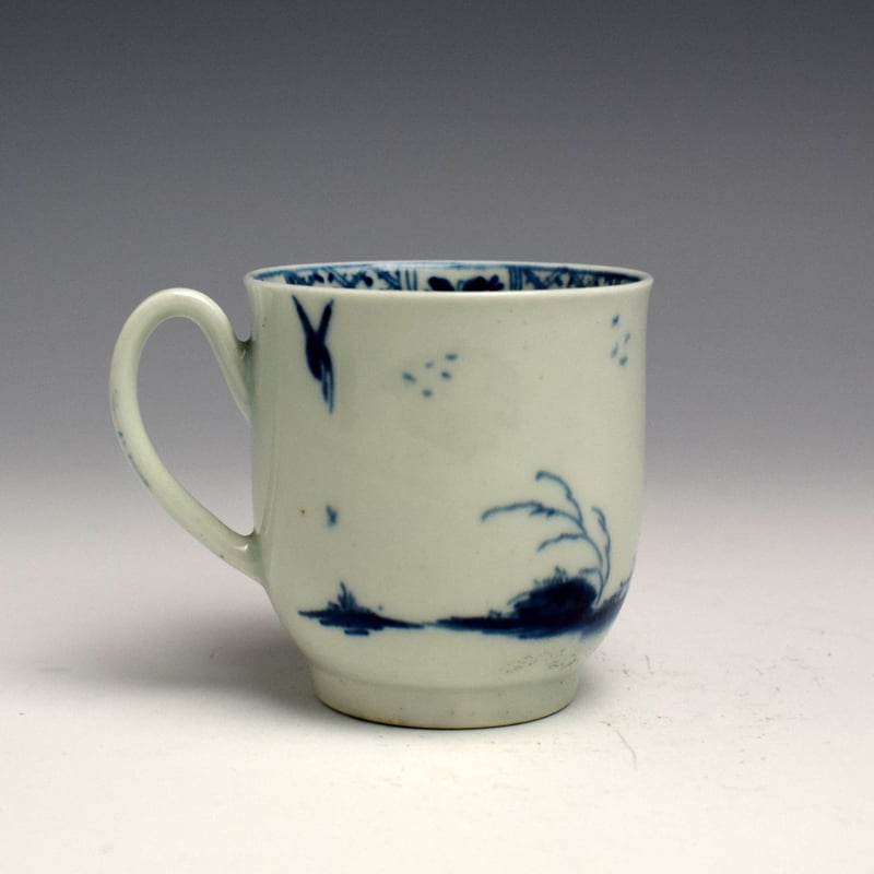 Worcester Walk in the Garden Pattern Coffee Cup c1756 - 58 (3)