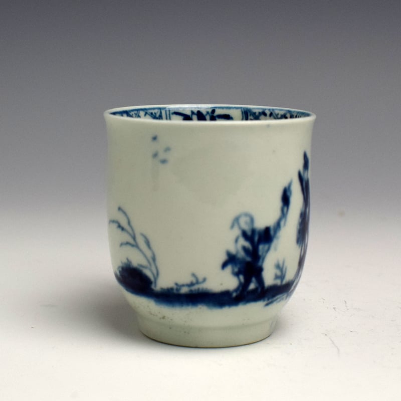 Worcester Walk in the Garden Pattern Coffee Cup c1756 - 58 (5)