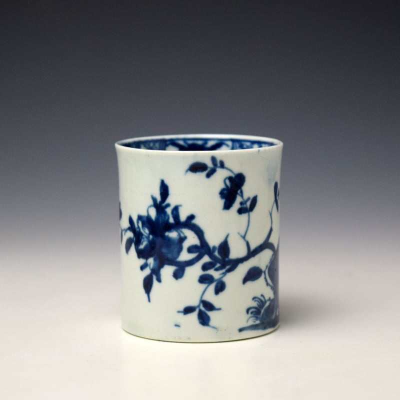 Worcester Warbler Pattern Coffee Can c1758 (2)