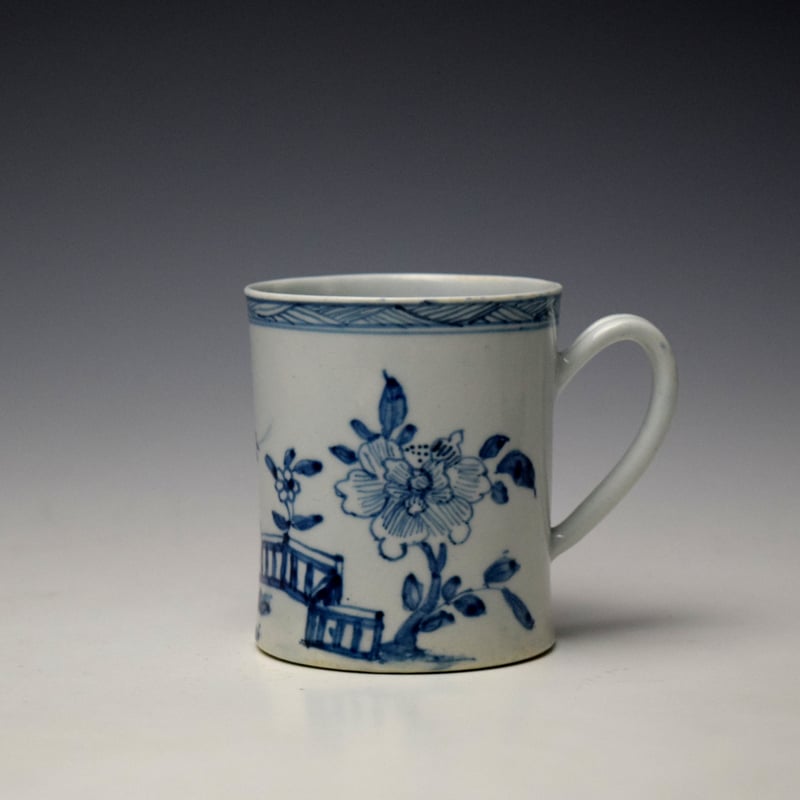 Rare Zig Zag Fence Pattern Scratch Cross Coffee Can c1754-56
