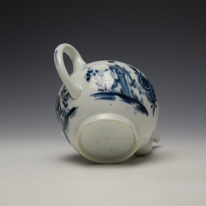 Lowestoft Angled Rock Pattern Small Sized Teapot c1765-70 (10)
