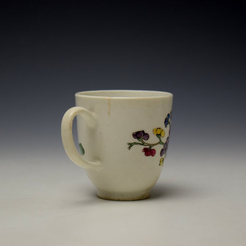 Bow Peony and Flowering Vines Pattern Coffee Cup c1760 (4)