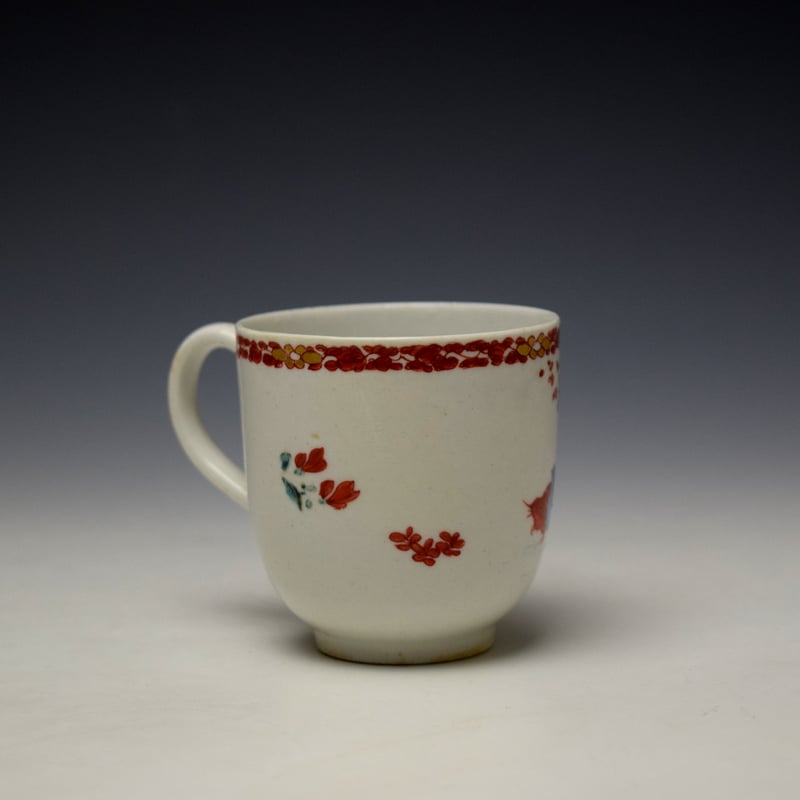 Bow Two Quail Pattern Coffee Cup c1760-65 (2)