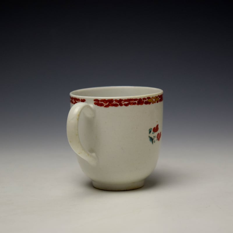 Bow Two Quail Pattern Coffee Cup c1760-65 (3)