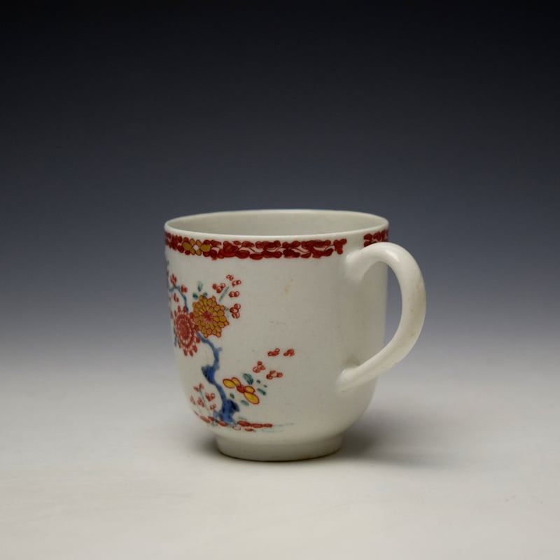 Bow Two Quail Pattern Coffee Cup c1760-65 (4)