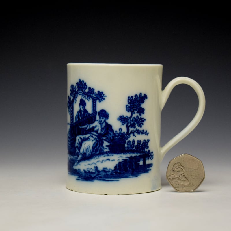 La Peche La Promenade Chinoise Pattern Small Mug c1776-92