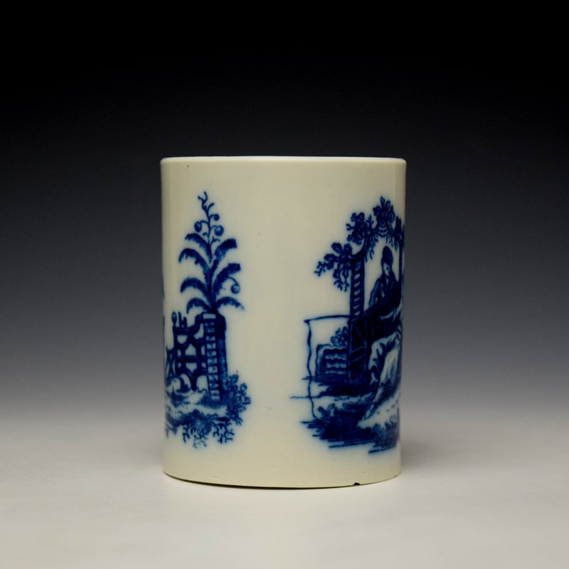 Caughley La Peche La Promenade Chinoise Pattern Small Mug c1776-92 (3)