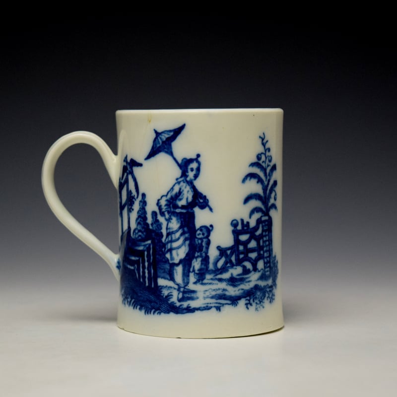 Caughley La Peche La Promenade Chinoise Pattern Small Mug c1776-92 (4)