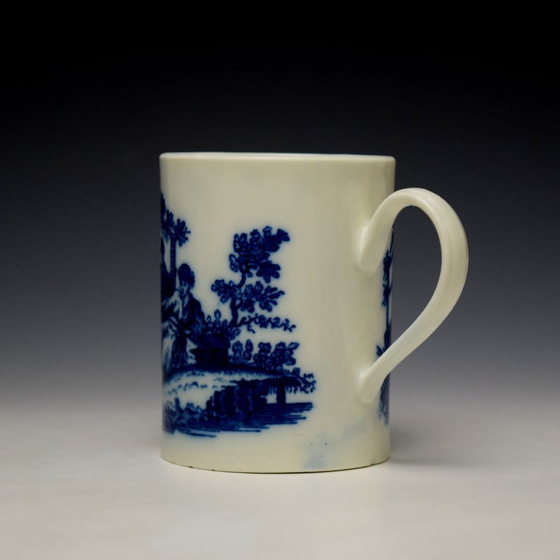 Caughley La Peche La Promenade Chinoise Pattern Small Mug c1776-92 (6)