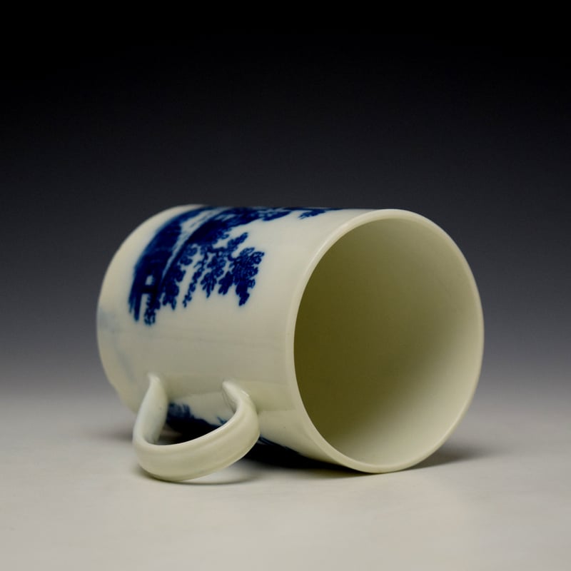 Caughley La Peche La Promenade Chinoise Pattern Small Mug c1776-92 (7)
