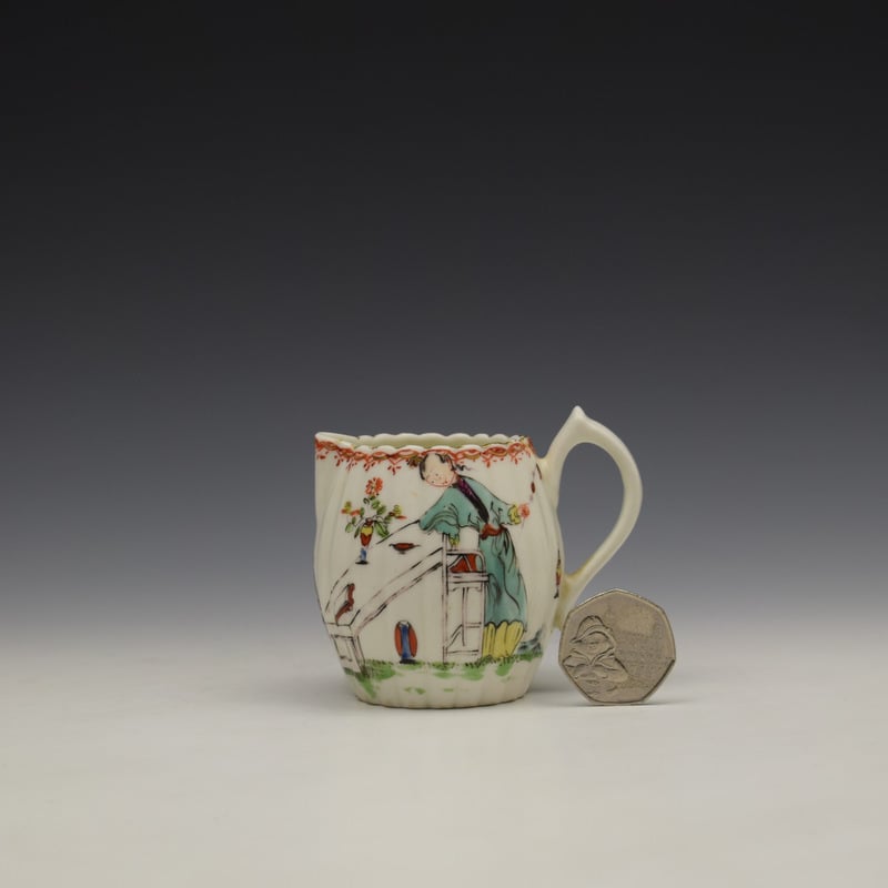 Derby Porcelain Fluted Cream Jug c1758-60 (2)