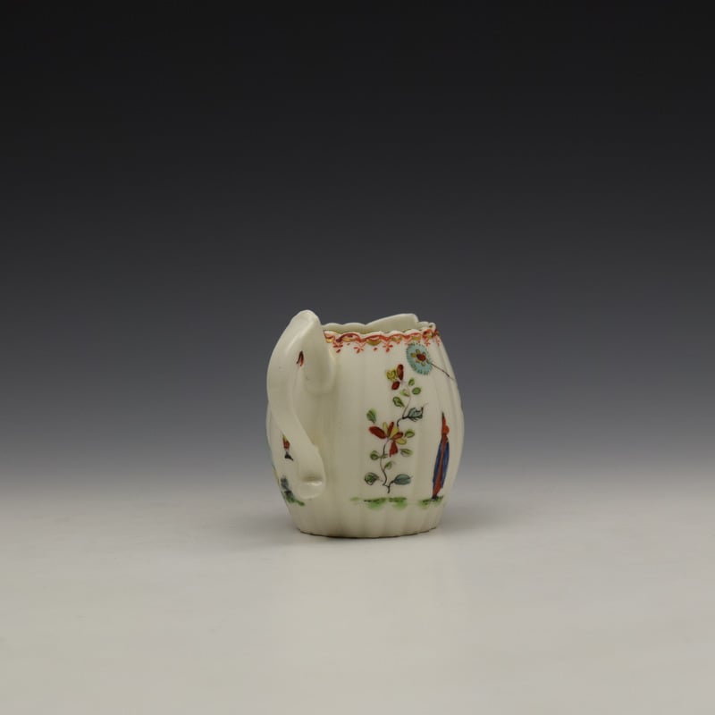 Derby Porcelain Fluted Cream Jug c1758-60 (6)