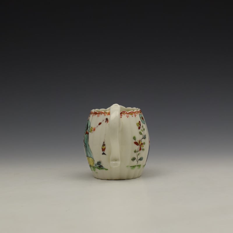 Derby Porcelain Fluted Cream Jug c1758-60 (7)
