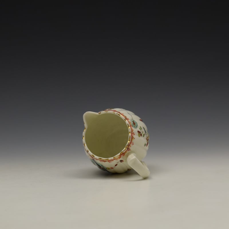 Derby Porcelain Fluted Cream Jug c1758-60 (9)