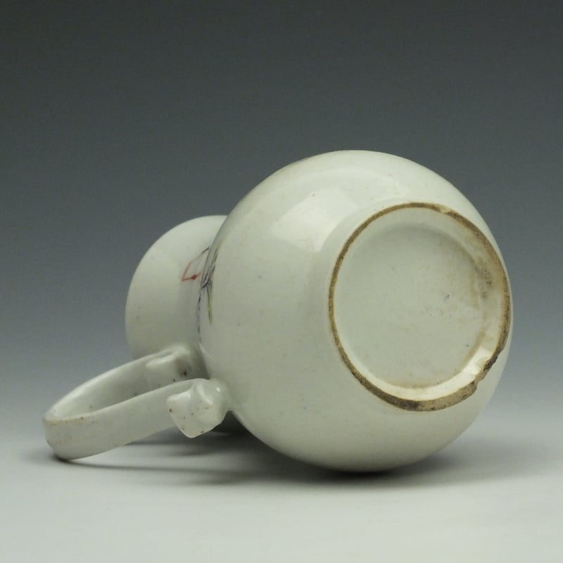 Early Derby Porcelain Mandarin Pattern Sparrow Beak jug C1756-62 (7)